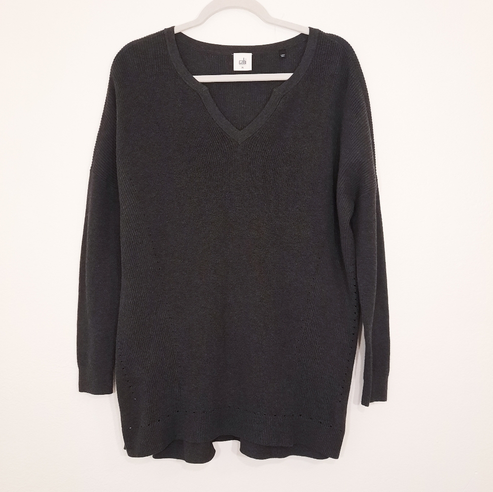 Cabi Gray Oversized Sweater M